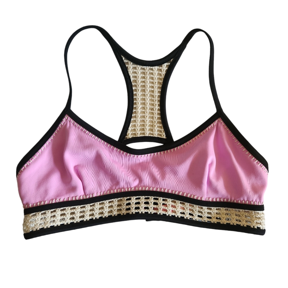 Victoria’s Secret Crochet Bikini Top Size Large